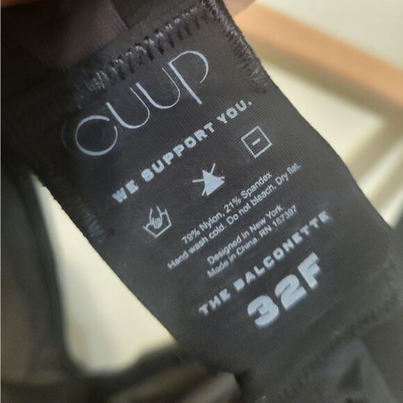 CUUP The Balconette Bra Mesh in Black, Various Sizes NEW w/o TAG - Picture 6 of 6